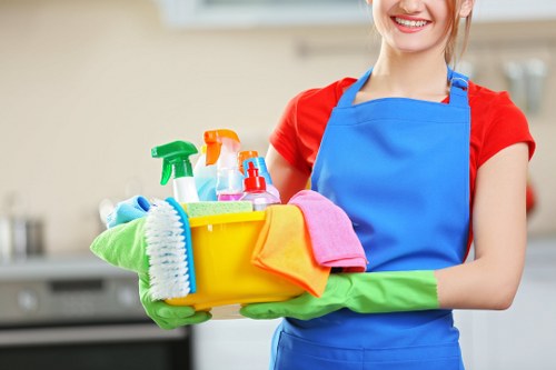 Professional clearance crew handling a property clearance with care