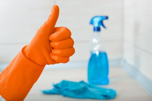 Cleaning dust and debris after renovation in a Lewisham property
