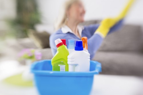 Local cleaning team preparing a Lewisham property for handover